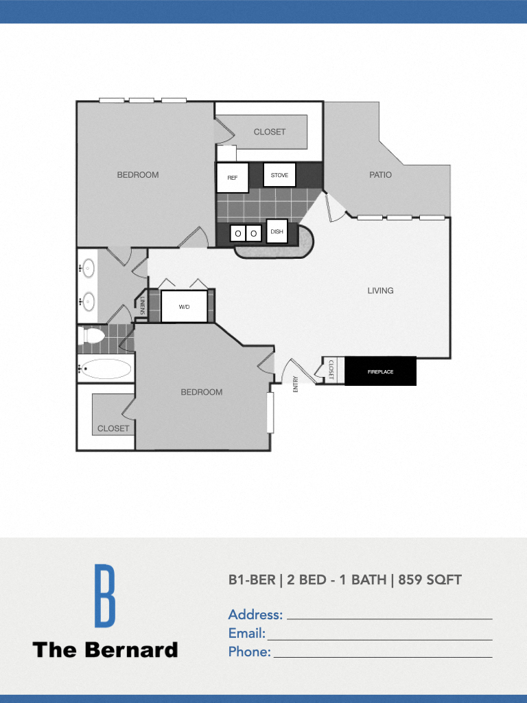 The Bernard B1 Floor Plan